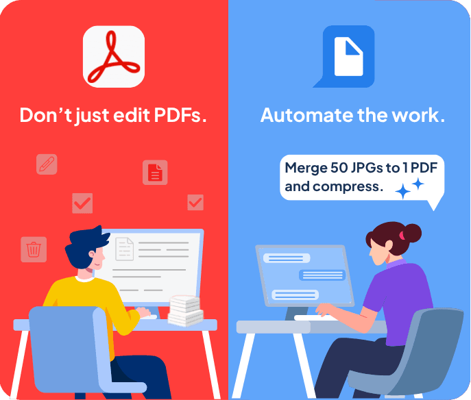 Adobe Acrobat vs pdfAssistant