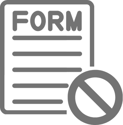 No Form Support Icon